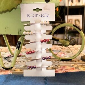 Jewel beaded hair pins